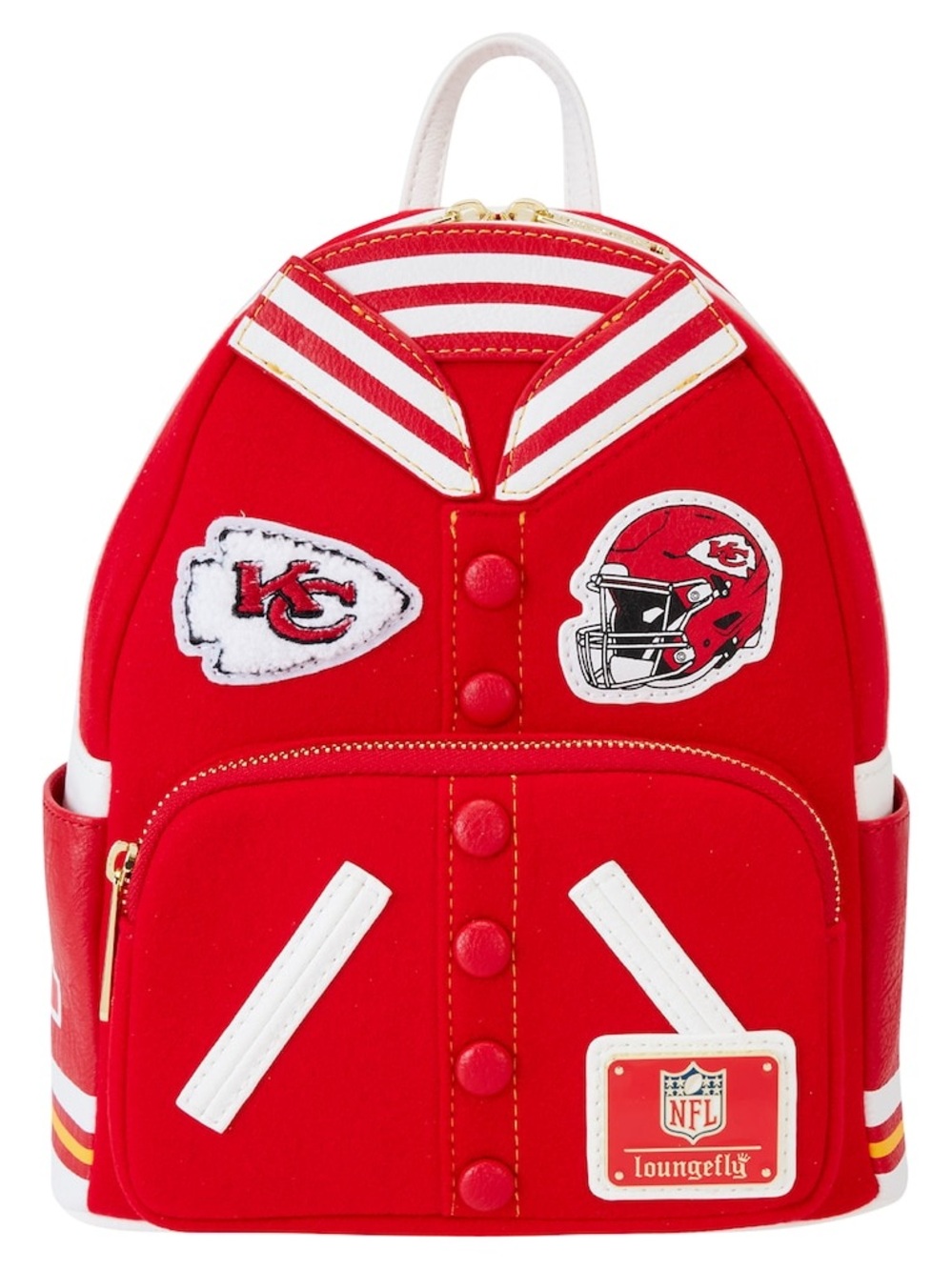 Loungefly Red and White Kansas City Chiefs Mini Backpack